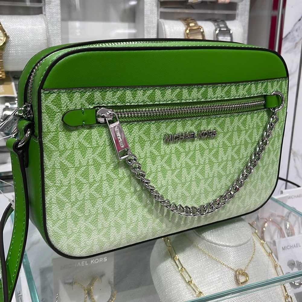 Michael Kors Jet Set Large Ombré Signature Logo Crossbody Body
Jungle Green - Picture 12 of 16